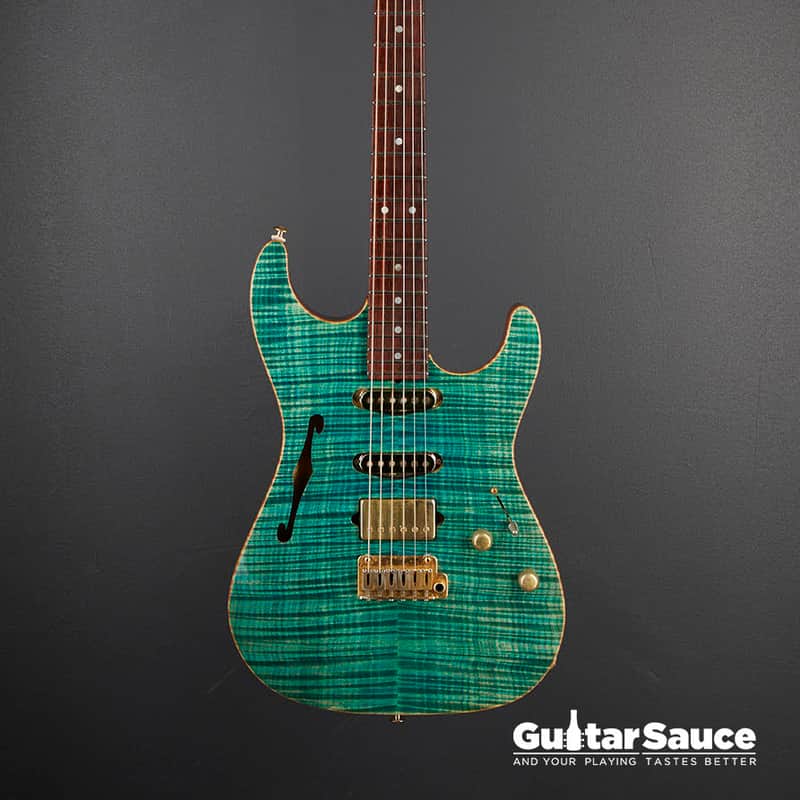 2009 Suhr Standard Chambered Brazilian Trans Teal