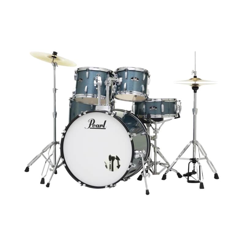 Pearl Roadshow Complete 5-Piece Drum Kit, Blue Glitter image 1