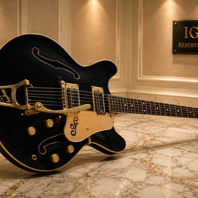 GRETSCH Shot Jackson 1970s - Black. Prototype build by Gretsch for Shot Jackson who sold Sho-Bud to Gretsch image 3