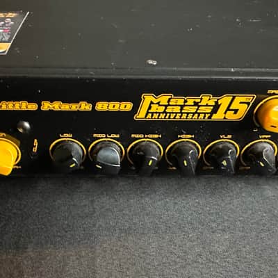 Markbass Little Mark 800 15th Anniversary 800-Watt Bass Amp Head 2010s - Black / Yellow image 2