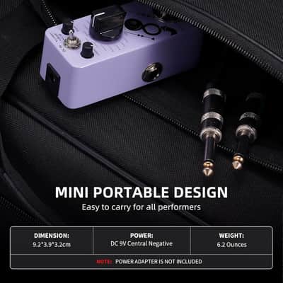 LEKATO Looper Guitar Pedal, Loop Drum Machine with 20 Minutes Loop, 16 Different Drum Grooves, 3 Modes, Tap Tempo, Overdubs with the Micro Looper Drum Pedal, Mini Guitar Pedals for Electric Guitar image 5