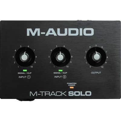 M-Audio MTRACK-SOLO Interface audio 2 canaux, 1 entrée combo + 1 instrument image 2