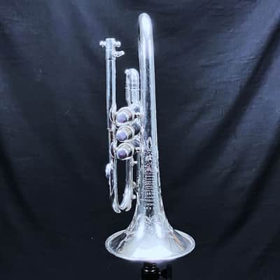 BOOSEY & Co. SOLBRON CLASS A CORNET SILVER PLATED 1911-1916 - S image 2