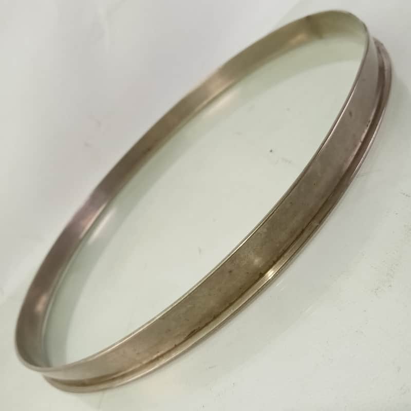 Leedy 11" Single-Flange Tom Drum NOB Batter Rim/Hoop Brass Nickel Vintage 2.3mm image 1