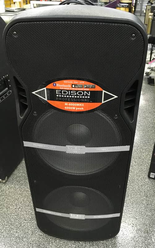 Edison M-6000MKII Multi-function PA and Loudspeaker - Black image 1