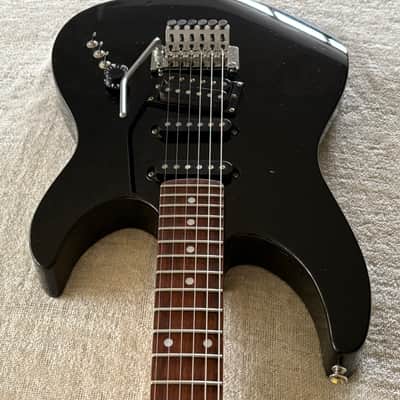 1980’s Kramer Focus 6000 Black Super Strat HSS Floyd Rose ESP MIJ Japan image 4