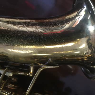 JW York & Sons Curved-Bell Soprano Saxophone 1921 Gold image 2