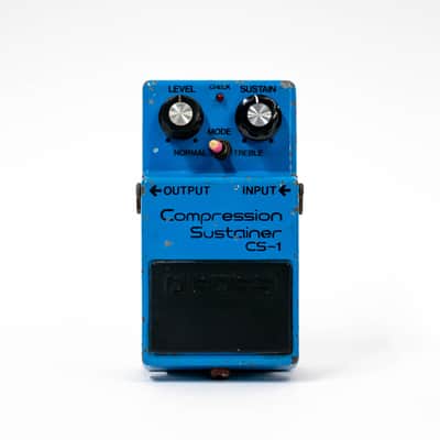 Boss CS-1 Compression Sustainer - Made In Japan - Black Label / Silver Screw image 1