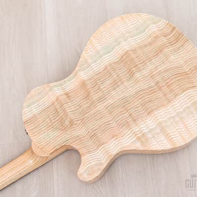 2023 Paul Reed Smith Private Stock Singlecut Archtop Natural w/ Green Grainfill, Case & Tags image 15