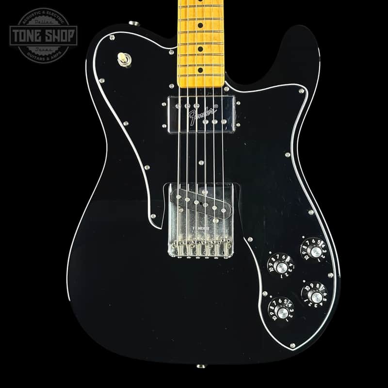 Used 2023 Fender American Vintage II '77 Telecaster Custom Black w/case TSU24778