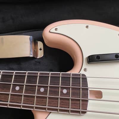 Modern Vintage 60s vintage 4 string Jazz bass Shell Pink Finish image 2