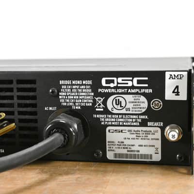 QSC PL380 Powerlight 3 Series 2-Channel Power Amplifier CG012GK image 6