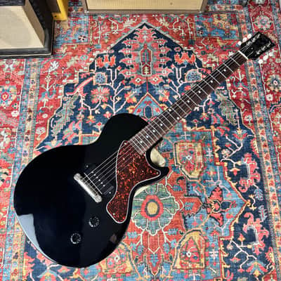 *6.87 lb* Les Paul Junior 2022 Ebony Dog Ear P90 image 3