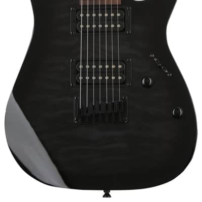 Ibanez Gio GRG7221QA Electric Guitar - Transparent Black Sunburst image 2