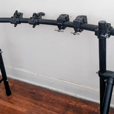 Roland Gibraltar Yamaha Drum Rack + All Metal Clamps-Heavy Steel Tubes 1990s - Black image 2