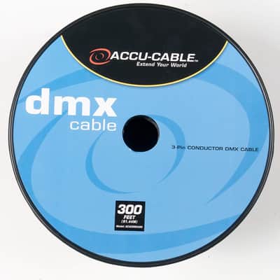 Accu Cable AC3CDMX300, DMX Stage Light Cable, 3 Pin DMX Extension Cable Spool (300 FT) image 4