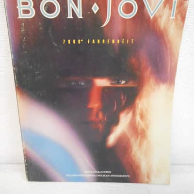Vintage Bon Jovi 7800 Fahrenheit Songbook image 1