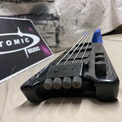 Kramer The Duke Headless 4-string Bass with Case Vintage Black image 11