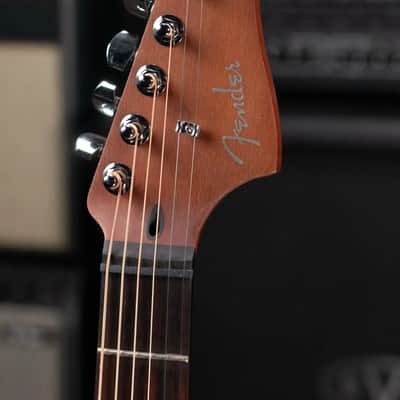 Fender Acoustasonic Standard Jazzmaster - Honey Burst - Demo image 5