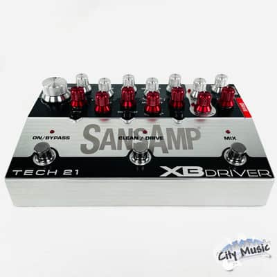 Used Tech 21 SansAmp XB Driver Bass Preamp Guitar Effects Pedal ♫ image 1