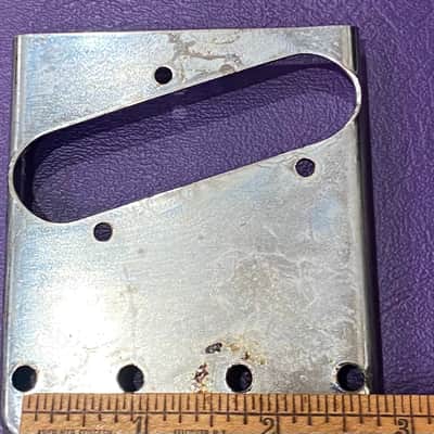Vintage 1970s Fender Telecaster Tele six 6 Saddle ashtray Bridge Natural relic image 4