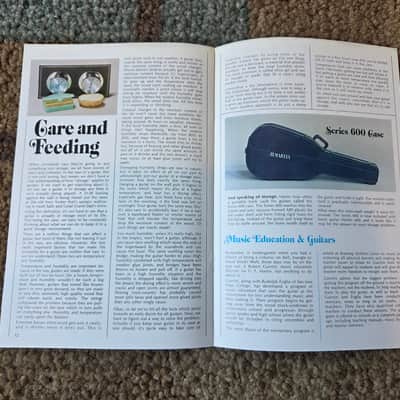 Vintage 1973 Martin Guitar 1833 Magazine Issue 1, Volume 1! Rare, Original Case Candy! imagen 5