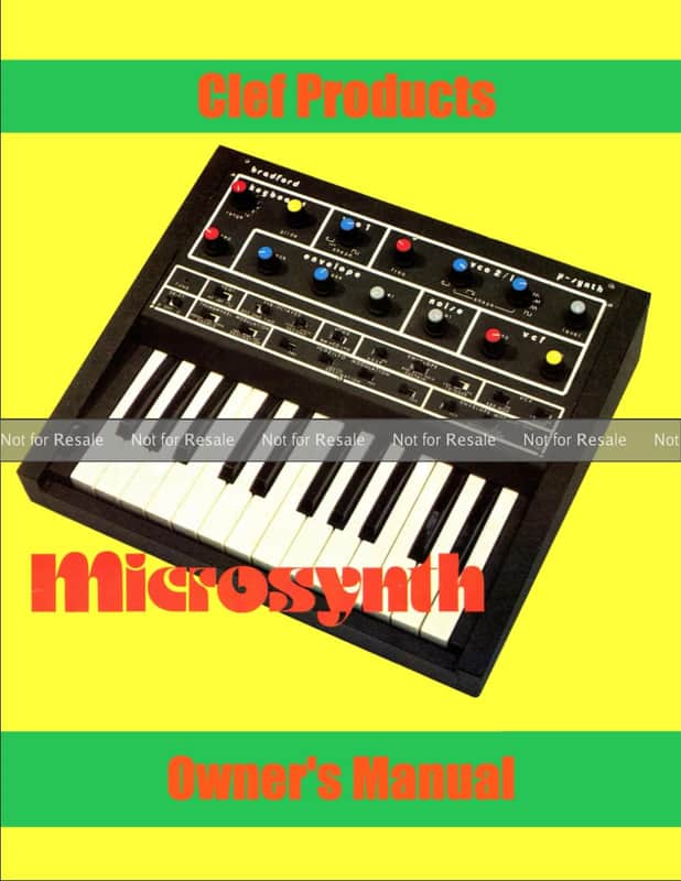 Clef Microsynth (B-30) Owners Manual image 1