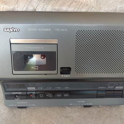 Sanyo TRC-6010 Microcassette Transcribing System Memo-Scriber Dication Machine Recorder & foot pedal image 2