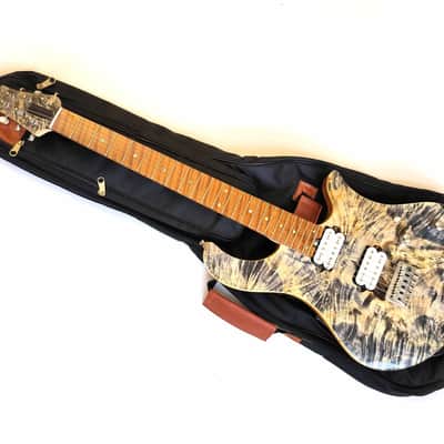 (made in Ukraine) Lobanov Guitars LW Feather '2025 Burled Grey w/GigBag image 2