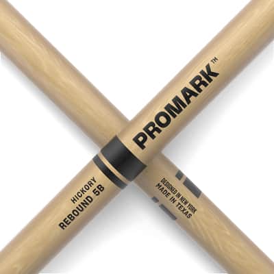 ProMark Rebound 5B Lacquered Hickory Snare Drum Sticks image 5