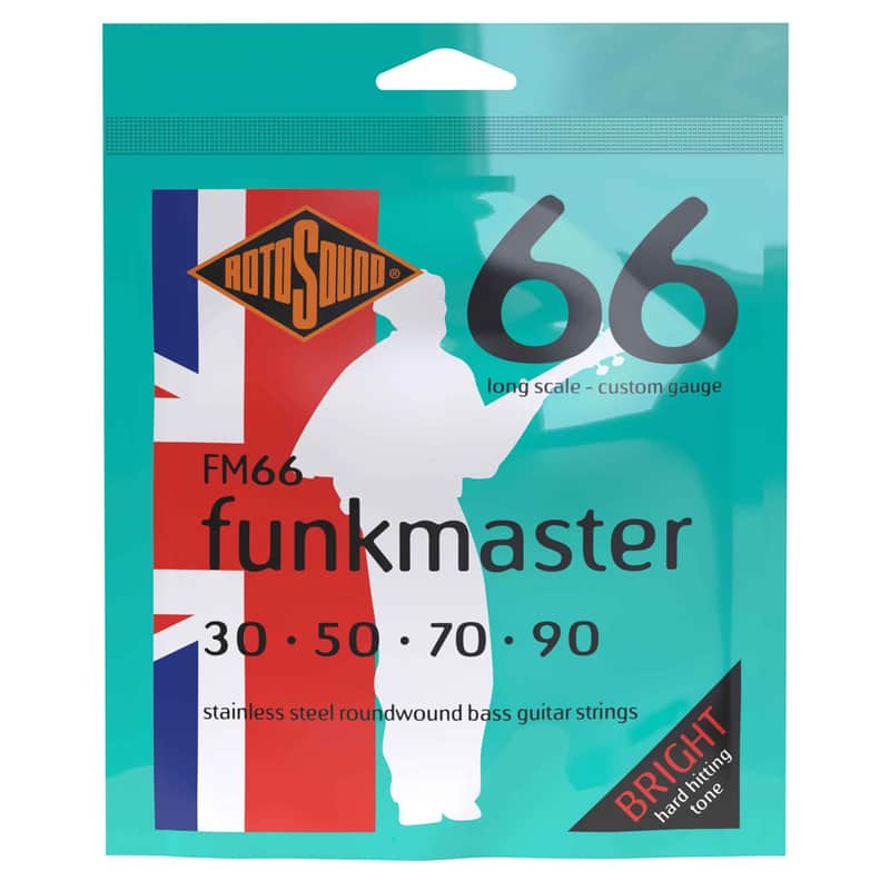 Rotosound FM66 Funkmaster 66 Steel Electric Bass Strings (30 - 90) image 1