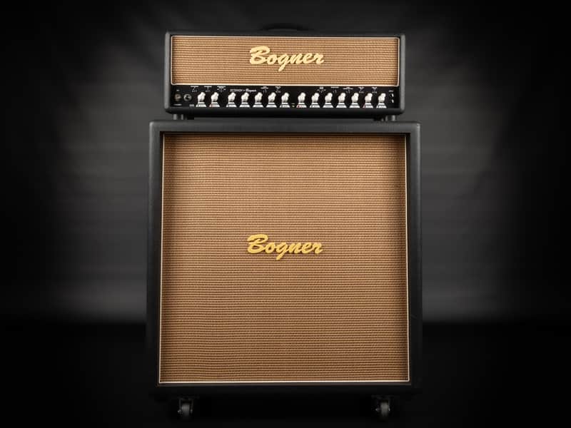 2005 Bogner Ecstasy 101B Top with Bogner 412ST Cab - Black | USA Boutique 3-Channel 100/50-Watt EL34 Tube Guitar Half Stack Amp Head Box with Class A/AB Switch image 1