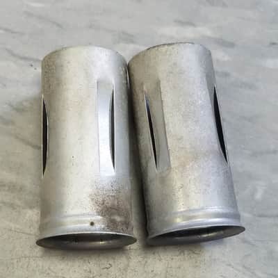 Elco Pair (2) Tube Shields 12AX7 9-pin 4-Pinch 450-599 Vintage Vacuum 1950s-1960s image 1