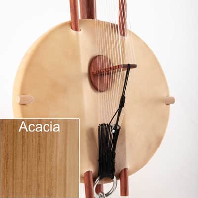 Acacia wood Kora - Traditional 21/22 string African Harp (made to order) image 1