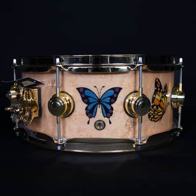 DW Sheila E. Icon Snare Drum, 13" x 5.5" Gold Hardware image 1