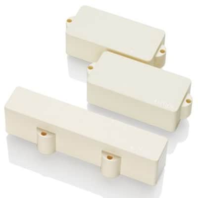 EMG PJ 4 String Bass Pickup Set - EMG PJ / Ivory (FREE STRINGS) image 2