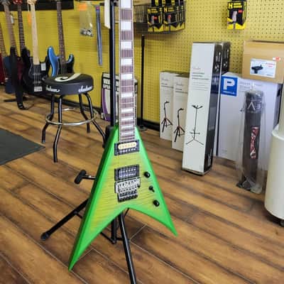 Jackson X Series Scott Ian Signature King V - Baldini (Transparent Green Burst) image 1