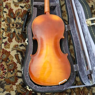Vintage Full Sized Violin with Case and Bow 1970's image 3