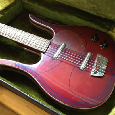 Danelectro Longhorn bass VI 1968 Coral Baritone image 1
