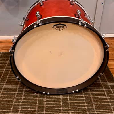 PDP Concept Maple 14x20” Bass Drum in Oxblood Satin with Wood Hoops image 2