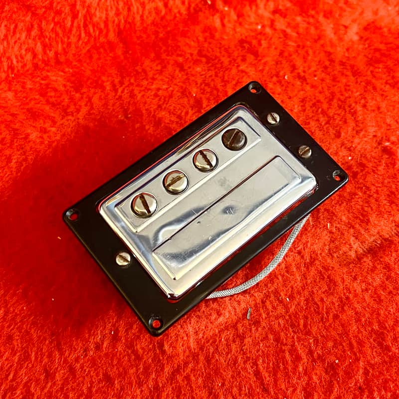 Guild Starfire Bass humbucker pickup c 1967 - Chrome original vintage USA image 1