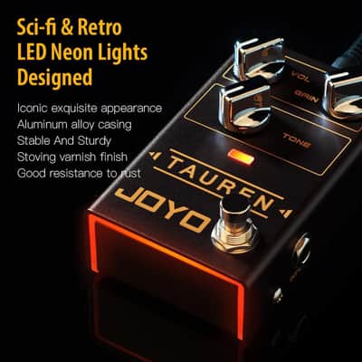 JOYO Tauren R-01 Overdrive Distortion Pedal R Series High Gain OD Clean Boost to Dist for Electric Guitar Effect (Price includes the import duty for US buyer) image 2