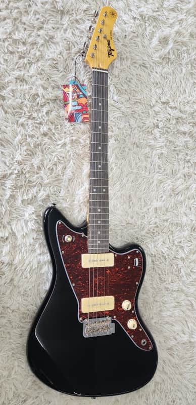 Tagima TW61 BK-DF/TT Offset Electric Guitar w/P90s, Black - B stock - Jazz Mastr image 1