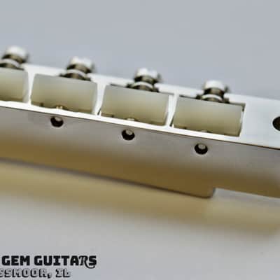 New! Gibson OEM ABR-1 Bridge with posts and thumbwheels - ABS Saddles - Nickel Finish fits Les Paul Standard, ES-335, SG Standard and others! Tune-a-Matic image 8