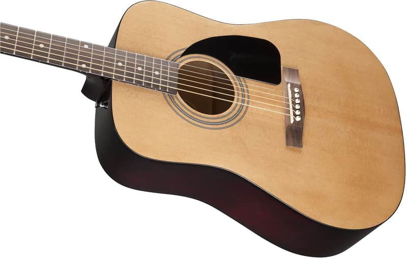Fender FA-100 Spruce/Basswood Dreadnought Pack Natural image 4