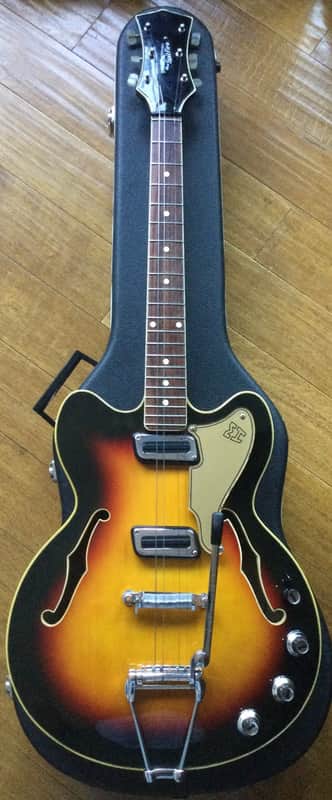 Meazzi hollow body mod SPITFIRE anni 60 - yellow sunburst image 1