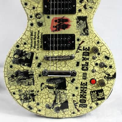 Custom Crackle Painted and Upgraded Epiphone LP Special ll Guitar with Matching Headstock image 1