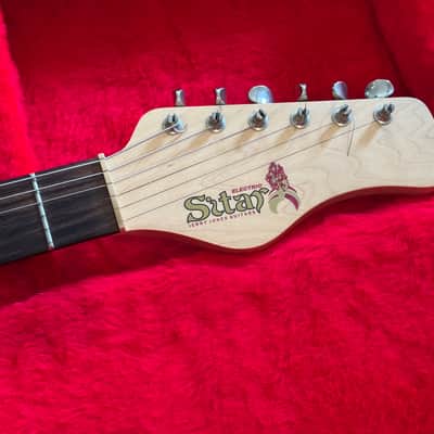 Jerry Jones Electric Sitar 1990s - Red Crackle image 3