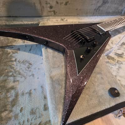 ESP LTD Kirk Hammett Signature Korina KH-V - Black Sparkle MINT Metallica image 3