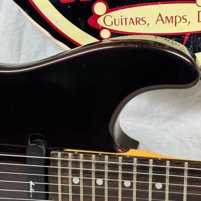 Charvel Model 4 HSS Guitar with Case - MIJ Made In Japan 1980s - Black Cherry image 3